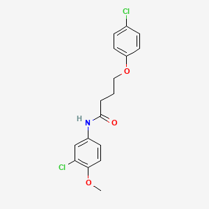 N-(3-chloro-4-methoxyphenyl)-4-(4-chlorophenoxy)butanamide