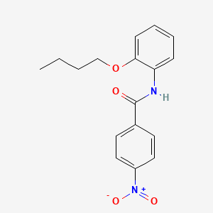 molecular formula C17H18N2O4 B3755784 N-(2-butoxyphenyl)-4-nitrobenzamide 