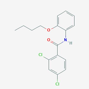 molecular formula C17H17Cl2NO2 B3755800 N-(2-butoxyphenyl)-2,4-dichlorobenzamide 