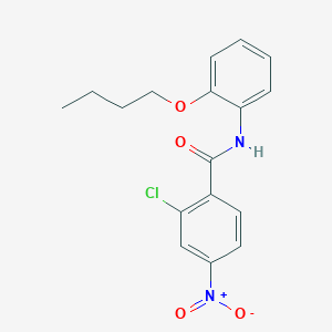 N-(2-butoxyphenyl)-2-chloro-4-nitrobenzamide