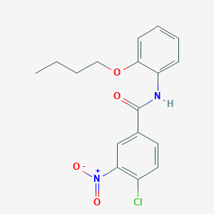 N-(2-butoxyphenyl)-4-chloro-3-nitrobenzamide