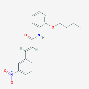 molecular formula C19H20N2O4 B3755814 (2E)-N-(2-butoxyphenyl)-3-(3-nitrophenyl)prop-2-enamide 