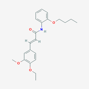 N-(2-butoxyphenyl)-3-(4-ethoxy-3-methoxyphenyl)acrylamide