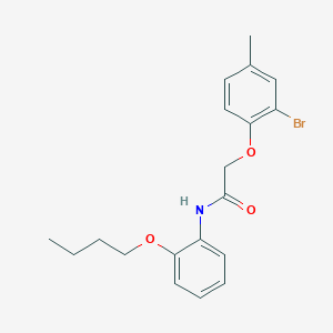 2-(2-bromo-4-methylphenoxy)-N-(2-butoxyphenyl)acetamide