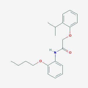 N-(2-butoxyphenyl)-2-(2-isopropylphenoxy)acetamide