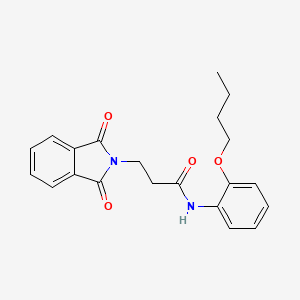 N-(2-butoxyphenyl)-3-(1,3-dioxo-1,3-dihydro-2H-isoindol-2-yl)propanamide