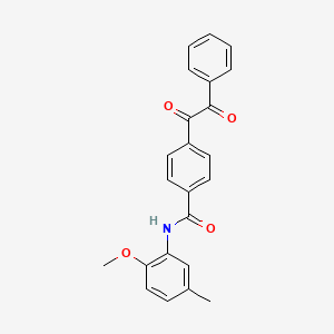 N-(2-methoxy-5-methylphenyl)-4-[oxo(phenyl)acetyl]benzamide