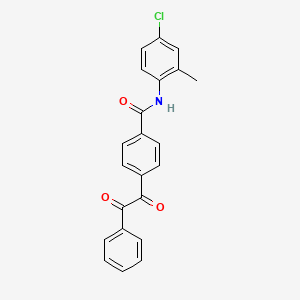 N-(4-chloro-2-methylphenyl)-4-[oxo(phenyl)acetyl]benzamide