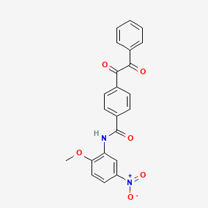 N-(2-methoxy-5-nitrophenyl)-4-[oxo(phenyl)acetyl]benzamide