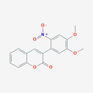 3-(2-Nitro-4,5-dimethoxyphenyl)-2H-1-benzopyran-2-one