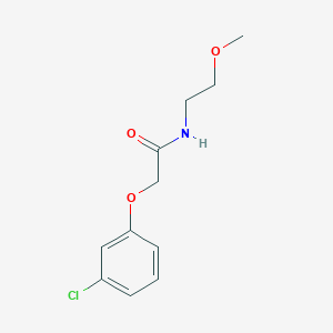 2-(3-chlorophenoxy)-N-(2-methoxyethyl)acetamide