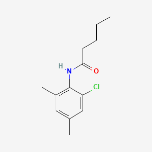 N-(2-chloro-4,6-dimethylphenyl)pentanamide