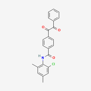 N-(2-chloro-4,6-dimethylphenyl)-4-(2-oxo-2-phenylacetyl)benzamide