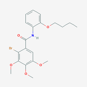 2-bromo-N-(2-butoxyphenyl)-3,4,5-trimethoxybenzamide