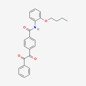 N-(2-butoxyphenyl)-4-(2-oxo-2-phenylacetyl)benzamide