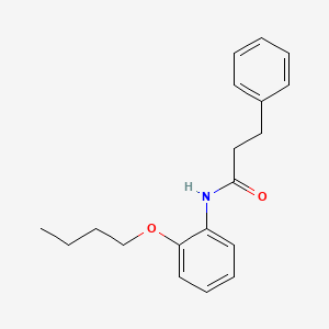 molecular formula C19H23NO2 B3756060 N-(2-butoxyphenyl)-3-phenylpropanamide 