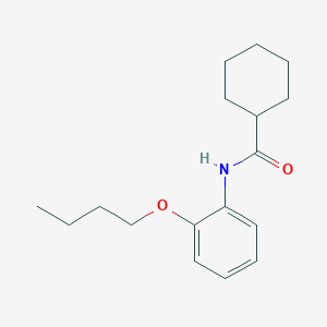 molecular formula C17H25NO2 B3756064 N-(2-butoxyphenyl)cyclohexanecarboxamide 