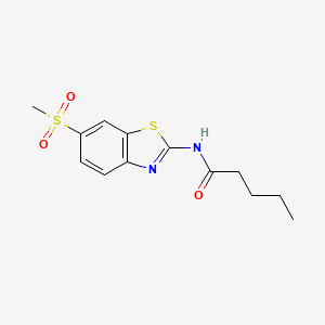 N-(6-METHANESULFONYL-13-BENZOTHIAZOL-2-YL)PENTANAMIDE