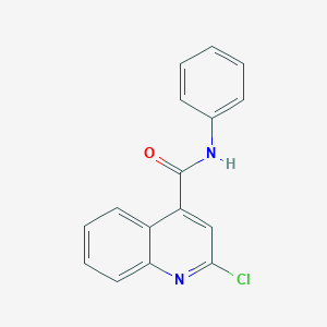 molecular formula C16H11ClN2O B375608 2-chloro-N-phenylquinoline-4-carboxamide CAS No. 135323-86-3