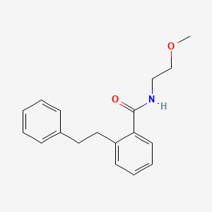 N-(2-methoxyethyl)-2-(2-phenylethyl)benzamide