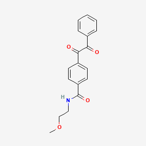 N-(2-methoxyethyl)-4-[oxo(phenyl)acetyl]benzamide