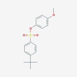 molecular formula C17H20O4S B375617 4-Methoxyphenyl 4-tert-butylbenzenesulfonate 