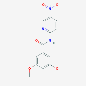 molecular formula C14H13N3O5 B375619 3,5-dimethoxy-N-(5-nitropyridin-2-yl)benzamide 