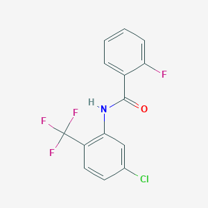 N-[5-chloro-2-(trifluoromethyl)phenyl]-2-fluorobenzamide