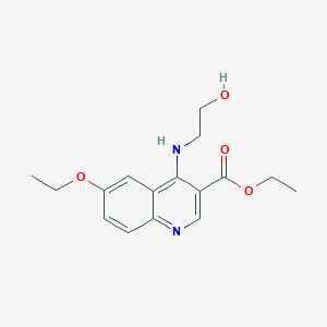 Ethyl 6-ethoxy-4-(2-hydroxyethylamino)quinoline-3-carboxylate