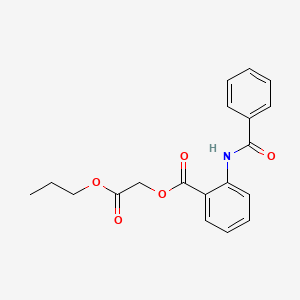 2-oxo-2-propoxyethyl 2-(benzoylamino)benzoate