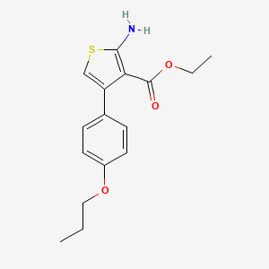 Ethyl 2-amino-4-(4-propoxyphenyl)thiophene-3-carboxylate