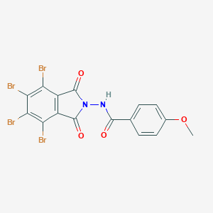 4-methoxy-N-(4,5,6,7-tetrabromo-1,3-dioxo-1,3-dihydro-2H-isoindol-2-yl)benzamide