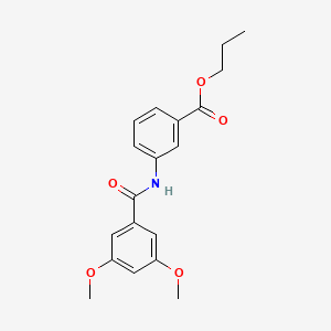 propyl 3-[(3,5-dimethoxybenzoyl)amino]benzoate