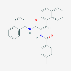 molecular formula C31H24N2O2 B375633 4-methyl-N-{2-(1-naphthyl)-1-[(1-naphthylamino)carbonyl]vinyl}benzamide 
