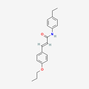 N-(4-ethylphenyl)-3-(4-propoxyphenyl)acrylamide