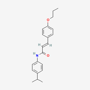 N-(4-isopropylphenyl)-3-(4-propoxyphenyl)acrylamide