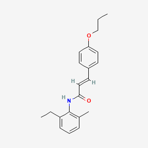 N-(2-ethyl-6-methylphenyl)-3-(4-propoxyphenyl)acrylamide