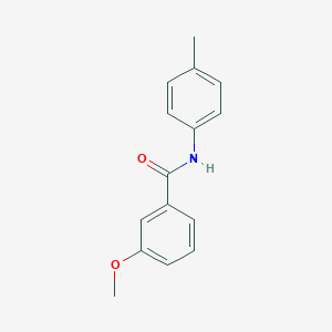 molecular formula C15H15NO2 B375635 3-methoxy-N-(4-methylphenyl)benzamide CAS No. 97497-94-4