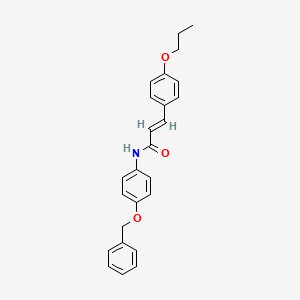 N-[4-(benzyloxy)phenyl]-3-(4-propoxyphenyl)acrylamide