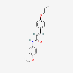 molecular formula C21H25NO3 B3756397 N-(4-isopropoxyphenyl)-3-(4-propoxyphenyl)acrylamide 