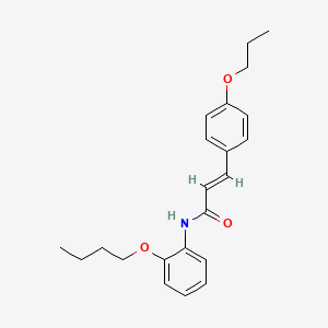 N-(2-butoxyphenyl)-3-(4-propoxyphenyl)acrylamide