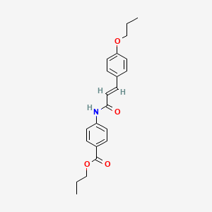 propyl 4-{[3-(4-propoxyphenyl)acryloyl]amino}benzoate