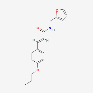 (E)-N-(furan-2-ylmethyl)-3-(4-propoxyphenyl)prop-2-enamide