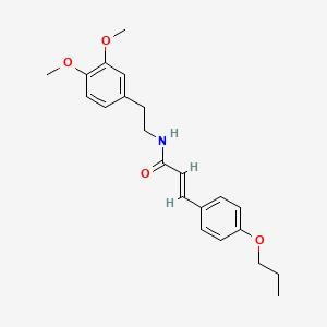 N-[2-(3,4-dimethoxyphenyl)ethyl]-3-(4-propoxyphenyl)acrylamide