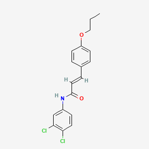 (2E)-N-(3,4-dichlorophenyl)-3-(4-propoxyphenyl)prop-2-enamide