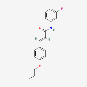 N-(3-fluorophenyl)-3-(4-propoxyphenyl)acrylamide