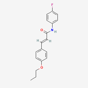 (2E)-N-(4-fluorophenyl)-3-(4-propoxyphenyl)prop-2-enamide