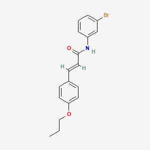 (2E)-N-(3-bromophenyl)-3-(4-propoxyphenyl)prop-2-enamide