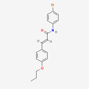 N-(4-bromophenyl)-3-(4-propoxyphenyl)acrylamide