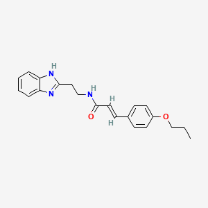 (2E)-N-[2-(1H-benzimidazol-2-yl)ethyl]-3-(4-propoxyphenyl)prop-2-enamide